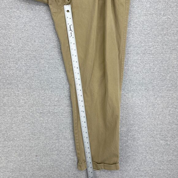Brooks Brothers Pants Mens 36 X 30 Khaki Pleated Front Cuffed Straight Leg - Picture 8 of 10